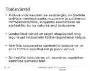 Toiduainete keemia #16
