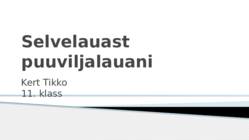 Selvelauast puuviljalauani