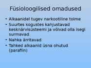 Orgaaniliste ainete põhiklassid ja nende iseloomulikud tunnused #6