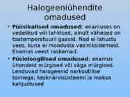 Orgaaniliste ainete põhiklassid ja nende iseloomulikud tunnused #8