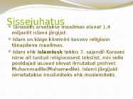 Islami usu tavad ja põhimõtted #2