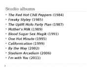 Red Hot Chili Peppers #6