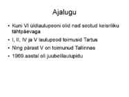 ESIMENE LAULUPIDU #4
