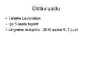 ESIMENE LAULUPIDU #5