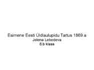 ESIMENE LAULUPIDU