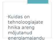 Energiamajanduse kujunemine #2