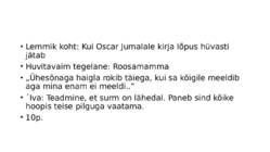 Oscar ja Roosamamma #5