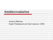 Keskkonnakaitse