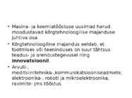 Masina- ja keemiatööstuse uusimad harud #2