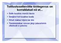Toitlustusettevõte #5