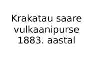 Krakatau saare vulkaanipurse