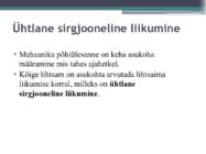 Ühtlane sirgjooniline liikumine #2