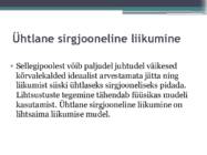Ühtlane sirgjooniline liikumine #6