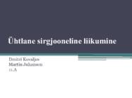 Ühtlane sirgjooniline liikumine