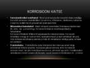 Metallide korrosioonikaitse võimalused #6