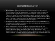 Metallide korrosioonikaitse võimalused #8