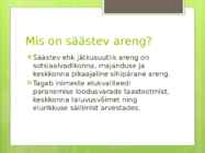 Säästev areng #2