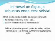Käitumine suhtlemissituatsioonides #3