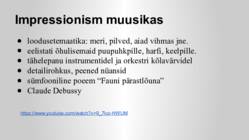 Impressionsim maalikunstist-kirjanduses ja muusikas #7