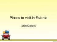 Places to visit in Estonia