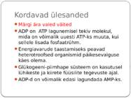 Energia vahendamine organismis #11