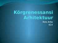Kõrgrenessansi arhitektuur