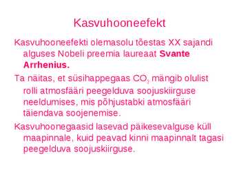 Kasvuhooneefekt ja kiirgusbilanss #12