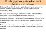 Duaalne simpleksmeetod #11