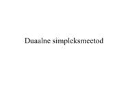 Duaalne simpleksmeetod