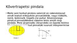 Kõvertrapetsi pindala arvutamine integraalide abil #2
