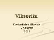 Viktoriini küsimused