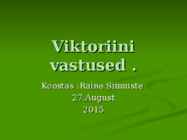 Viktoriini vastused