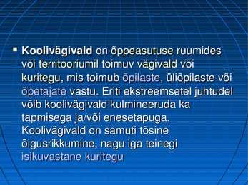 Koolikiusamine #2