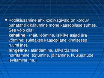 Koolikiusamine #3