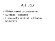 Esitlus - Kuidas eestlased endale perekonnanimed said #2