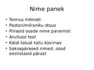 Esitlus - Kuidas eestlased endale perekonnanimed said #3