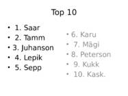 Esitlus - Kuidas eestlased endale perekonnanimed said #5
