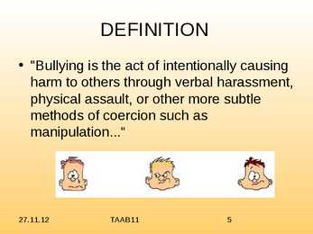 Presentatsioon Bullying #5