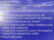 KUSTUTUS-PÄÄSTETÖÖDE KAITSERIIETUS #19