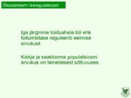 ÖKOLOOGIA JA JAHINDUSE ALUSED #8