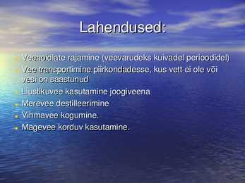 Veepuudus #9