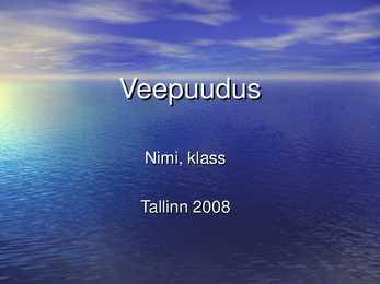Veepuudus