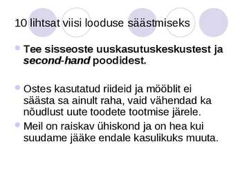10 lihtsat nippi looduse säästmiseks #9