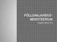 Põllumajandus ministeerium
