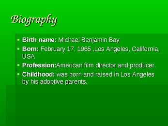 Michael Bay #2