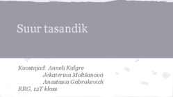 Suur tasandik #6