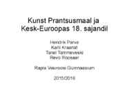 Kunst Prantsusmaal ja-Kesk-Euroopas 18-sajandil