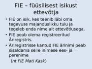 Ettevõtte õiguslikud vormid #5