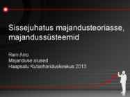 Majandus majandusteooria maja