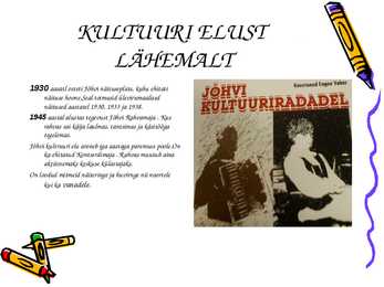 Jõhvi muusika ja kultuuri lugu #4
